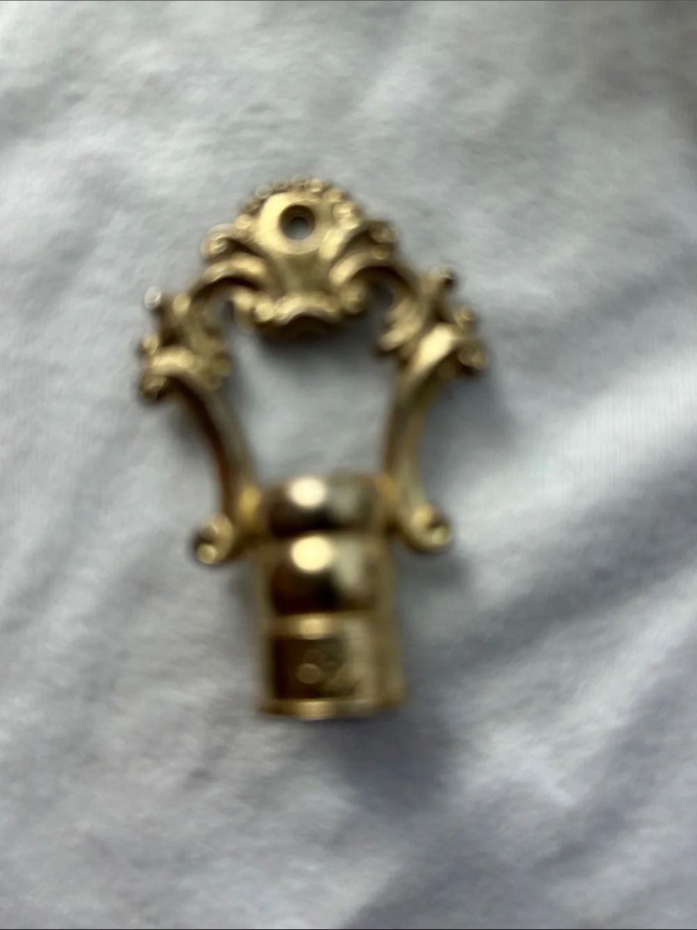 Original Brass finial replacement for vintage three way touch lamp 2”